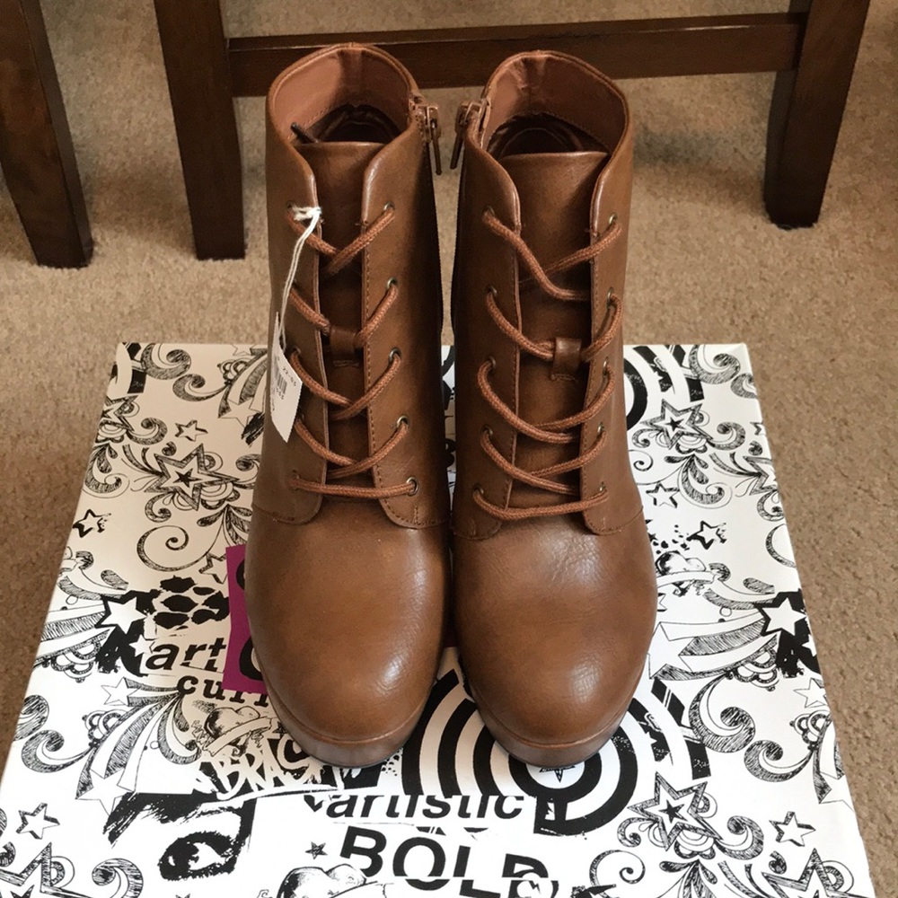 Brown booties